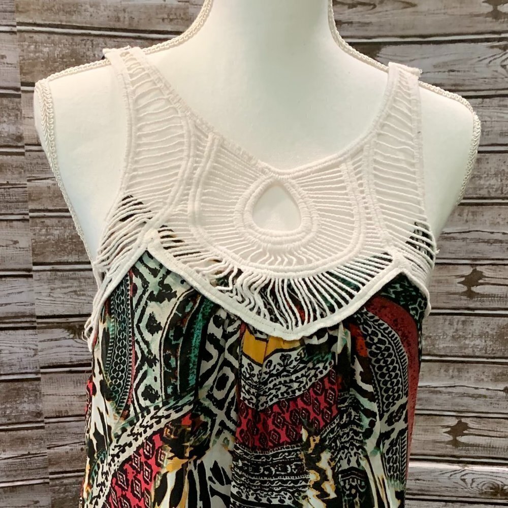 🔥🔥SALE🔥🔥City TRIANGLES Multi Color Flowy Dress - Picture 4 of 12